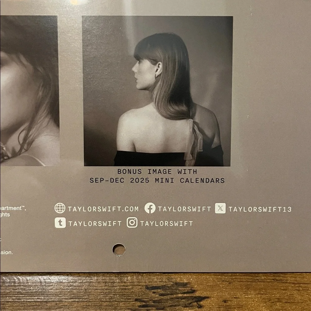 Taylor swift 2026 Official 16-Month Calendar NWT!! Sealed